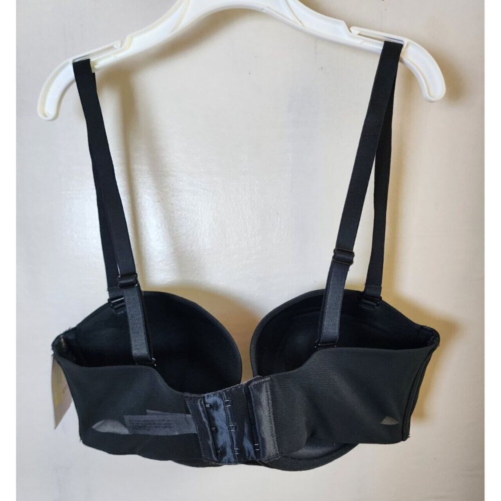 New Auden Women's Black Underwire Lightly Line Bra Adjustable Straps Size 36B - Picture 3 of 4